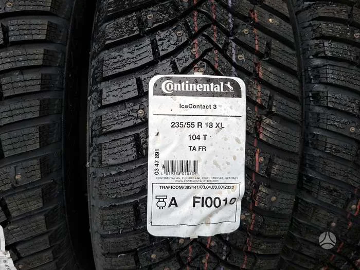 235/55R18 CONTINENTAL ICECONTACT 3 104T XL