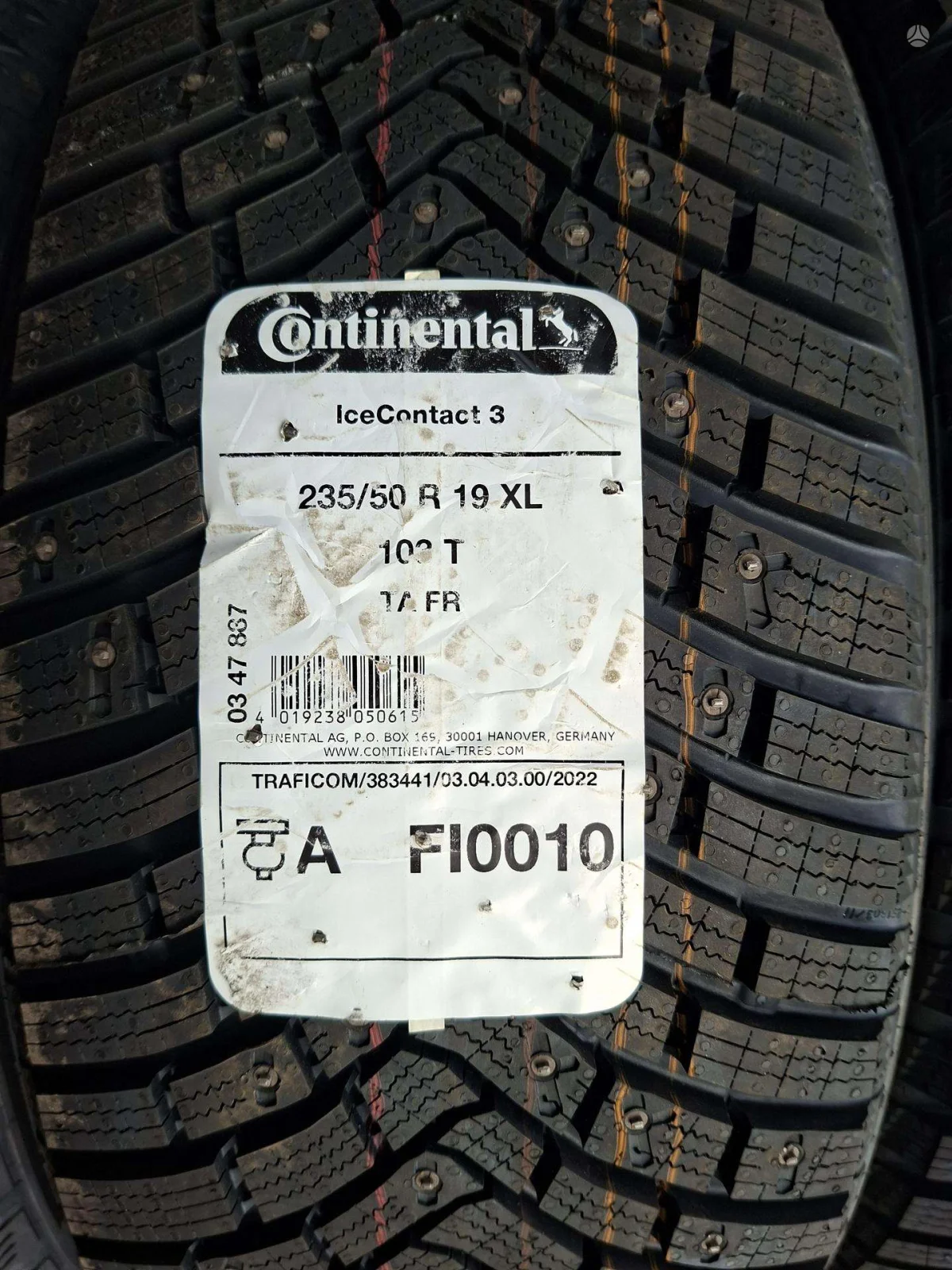 235/50R19 Continental Icecontact 3 103T XL